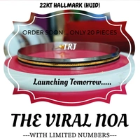 TRJ PREMIUM VIRAL NOA HALLMARK 916 22KT GOLD NOA BADHANO APPROX. WGT: 0.150 GM WITH PURITY SMART CARD. - 23