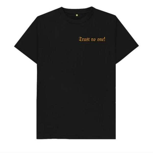 "Trust No One" Theme T Shirt - M, Black