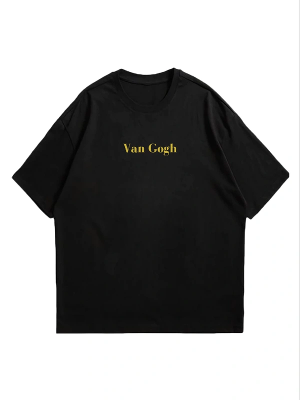 "Van Gogh" Oversize Tshirt - M, Black
