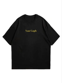 "Van Gogh" Oversize Tshirt - L, Black