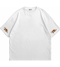 "Lé tigresse" Oversize Tshirt - XL, White