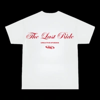 Legacy Red - The Last Ride - M, White - Design at back