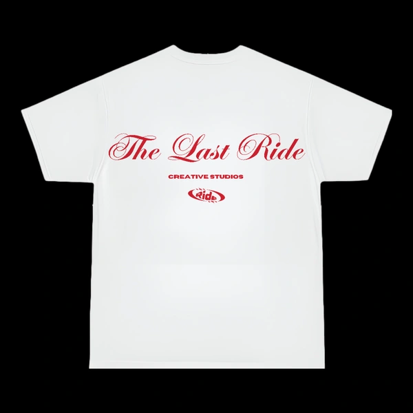 Legacy Red - The Last Ride - M, White - Design at back
