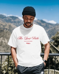 Legacy Red - The Last Ride - L, white - design in front