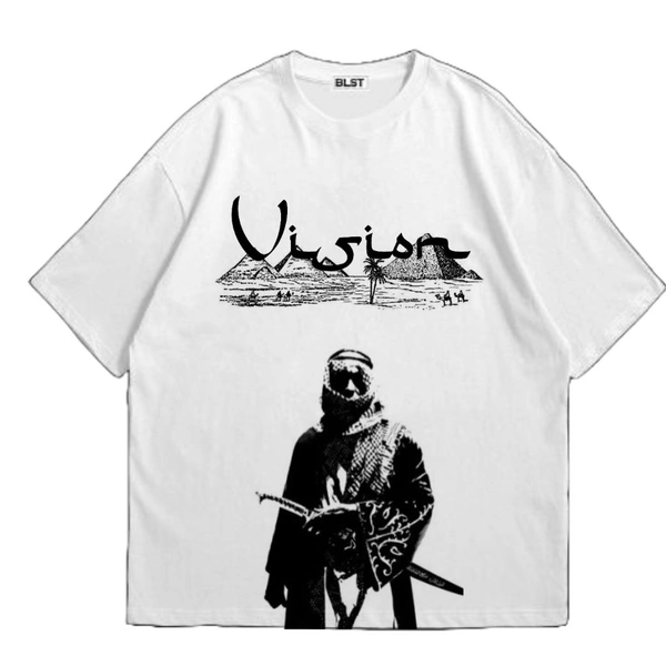 "Vision" Oversize Tshirt - XL, White