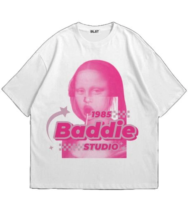 "Baddie" Oversize Tshirr - XL, White
