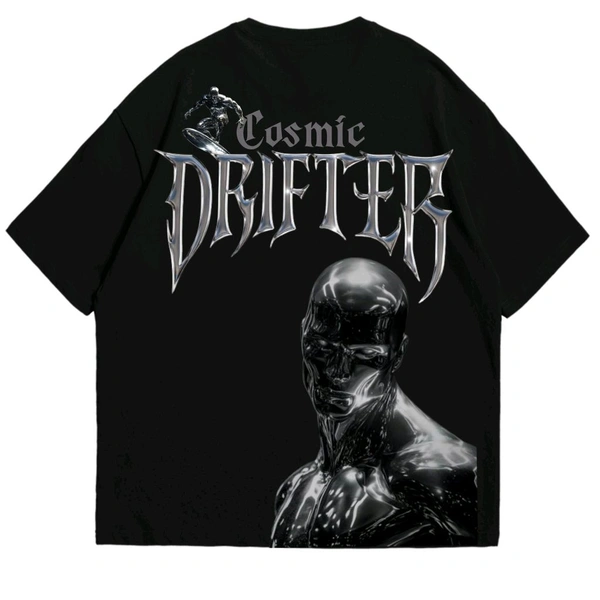"Drifter" Oversize Tshirt - Black, XL