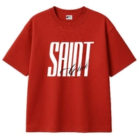 "SAINT CLUB" Oversize Tshirt - Red, M