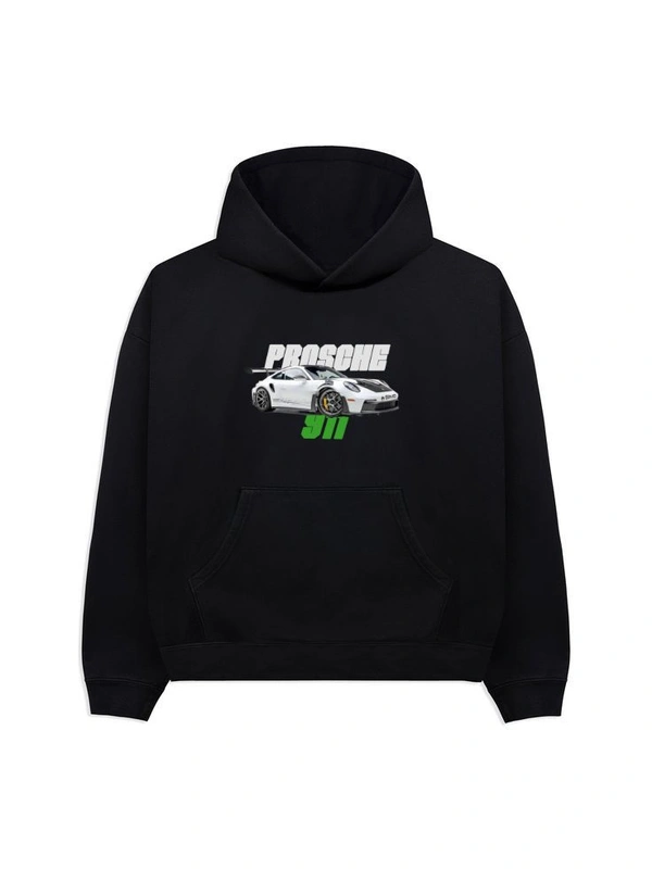 "Porsche" Hoodie - Black, S