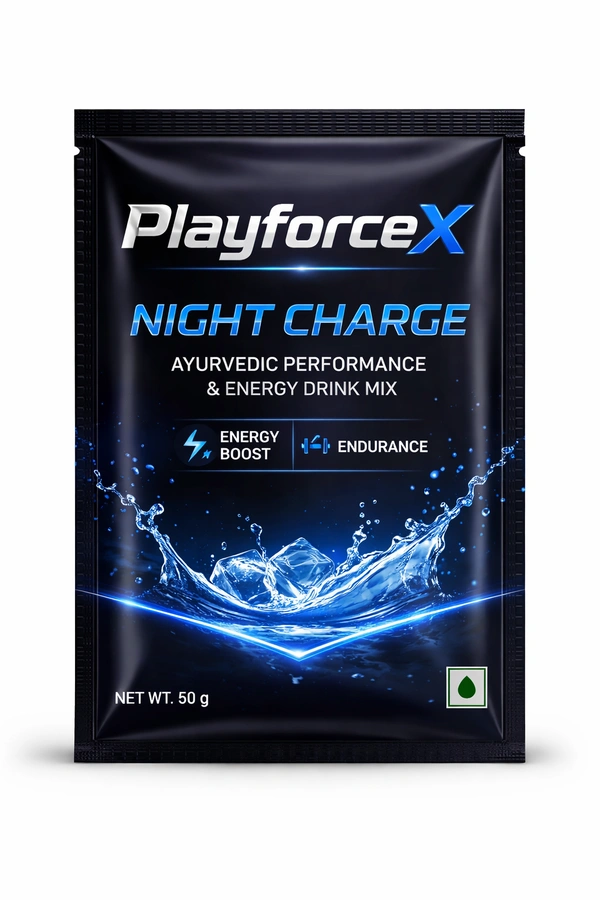 PlayforceX Night Charge Ayurvedic Performance Energy Drink Mix - 50gr