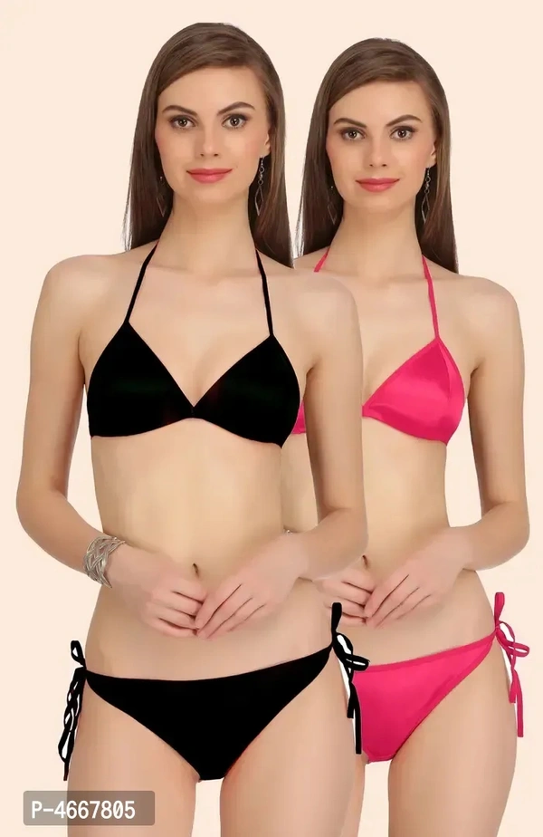 Women Cotton Bra Panty Set for Lingerie Set ( Pack of 1) - 34