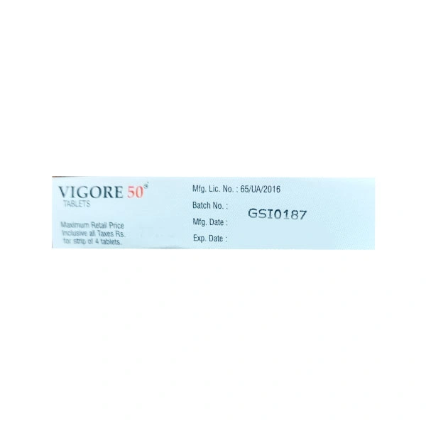 Vigore 50 RED Tablet 4'S