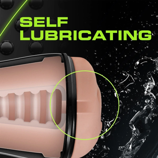 M For Men Self-Lubricating Pussy Stroker With Pleasure Ridges