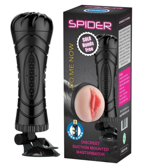 Low Price Spider Hand Free Masturbate Toy For Men - Black, Free Delivery, Non Returnable