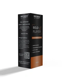 Imbtameez IMBTAMEEZ Bold-X Player Transparent Silicone Sleeve - 6 Inch | Extra Thick & Durable for Enhanced Pleasure  - 