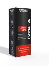 Imbtameez | Xtra Powerful Dragon Elephant Bullet Vibrator Silicone Condom - Silicone