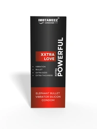 Imbtameez | Xtra Powerful Dragon Elephant Bullet Vibrator Silicone Condom - Silicone