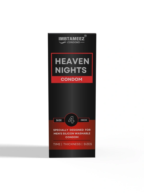 Imbtameez 4 Inch Silicone Condom for Men | Reusable & Safe | Heaven Nights – IMBtameez - 4inch