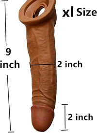 Imbtameez 8inch Premium Jumbo Dragon Silicon Condom  - Free Delivery, This item is non returnable, Silicon