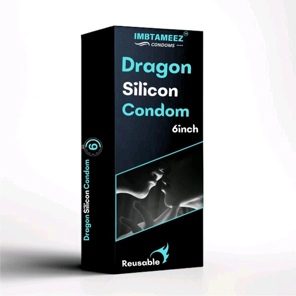 Silicone Dragon Condom 6inch For Men  - Brown, Silicone, 6inch