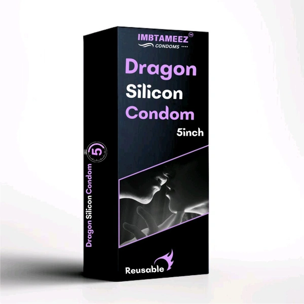 Silicone Dragon Condom 5inch For Men  - brown, Silicon, 5inch