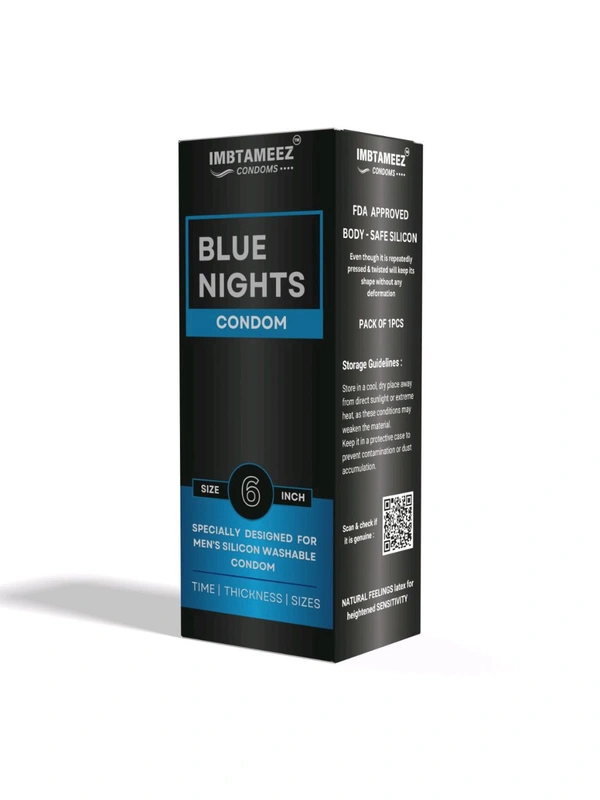 Dragon Silicone Reusable Condom 6inch | Blue Nights | Brown | Reusable, Skin-Friendly Silicone | Durable Design - CHOCKLET, This Product is Non-Reternable, 6inch