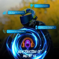 MOTO GENIUS BT12 Bluetooth Helmet Headset with Mic - Compatible with iOS & Android Smart
Headphones (Wireless) - Black