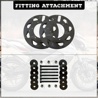 OBEROI'S TRADERS Carbon Finish Front/Rear Pro Disc Wheel Cover | Alloy Hubcap Cover 17 Inch Bike Fairing Kit Compatible with Bajaj Pulsar NS/RS All Bikes
 - Black