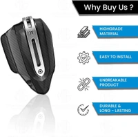 MOTO GENIUS Universal Bike Hand Guards Protectors | Wind Deflector Made for Hand Safety While Riding All Motorcycle (Carbon)