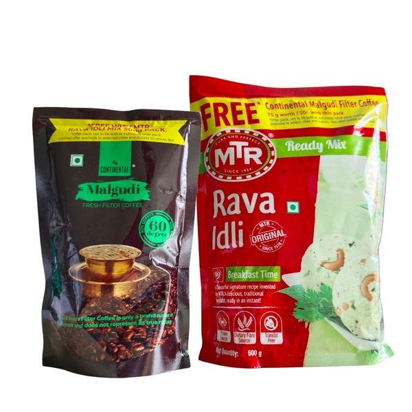 MTR Ragi Rava Idli 500 g ಎಂಟಿಆರ್ ರಾಗಿ ರವಾ ಇಡ್ಲಿ - 500 G