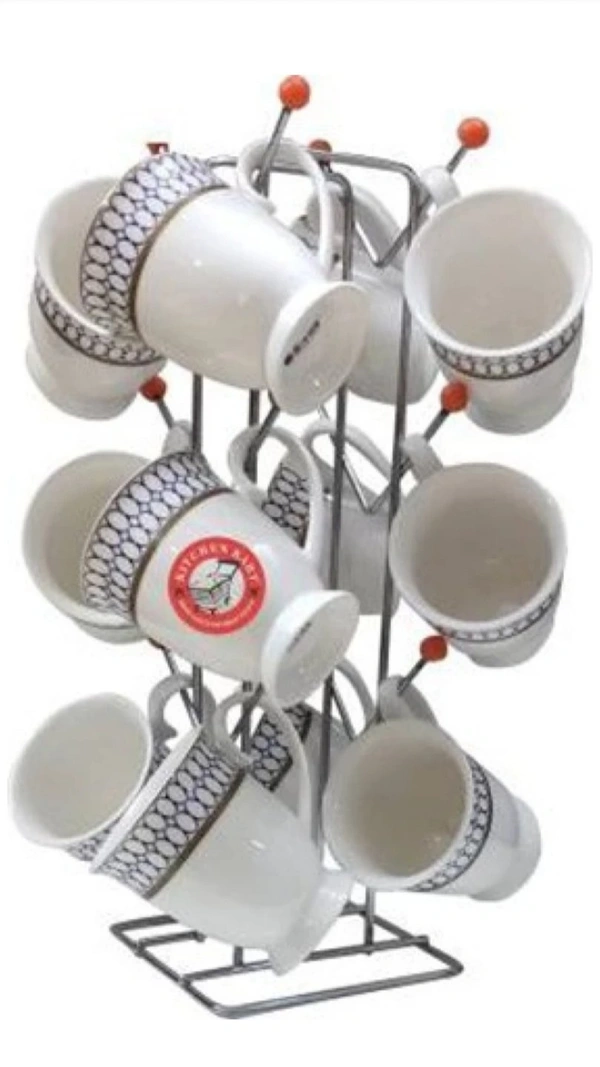 Stainless Steel Cup Stand, Coffee/tea Cup Holder For Modular Kitchen(Pack Of 2)