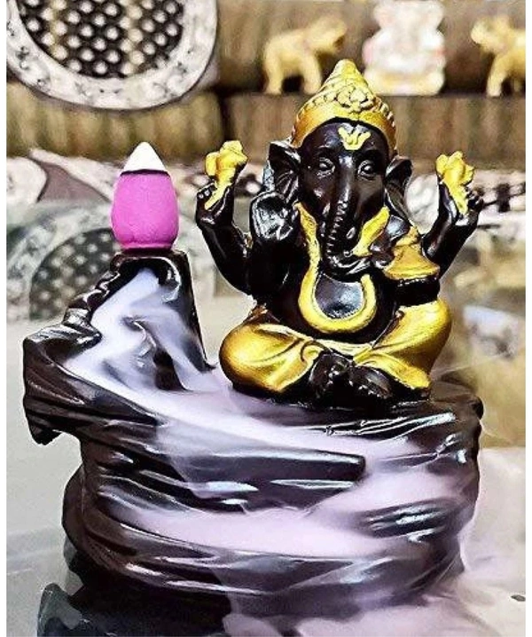 Ganesha Smoke Fountain With 10 Cone Sandals