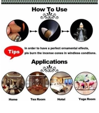 Ganesha Smoke Fountain With 10 Cone Sandals