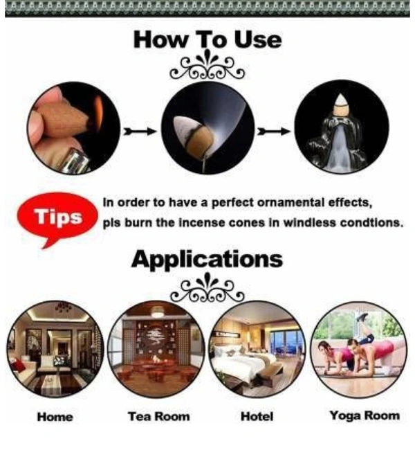 Ganesha Smoke Fountain With 10 Cone Sandals