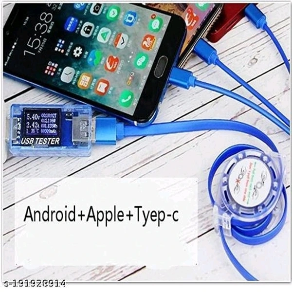 Multi Retractable 3.0A First Charging Cord