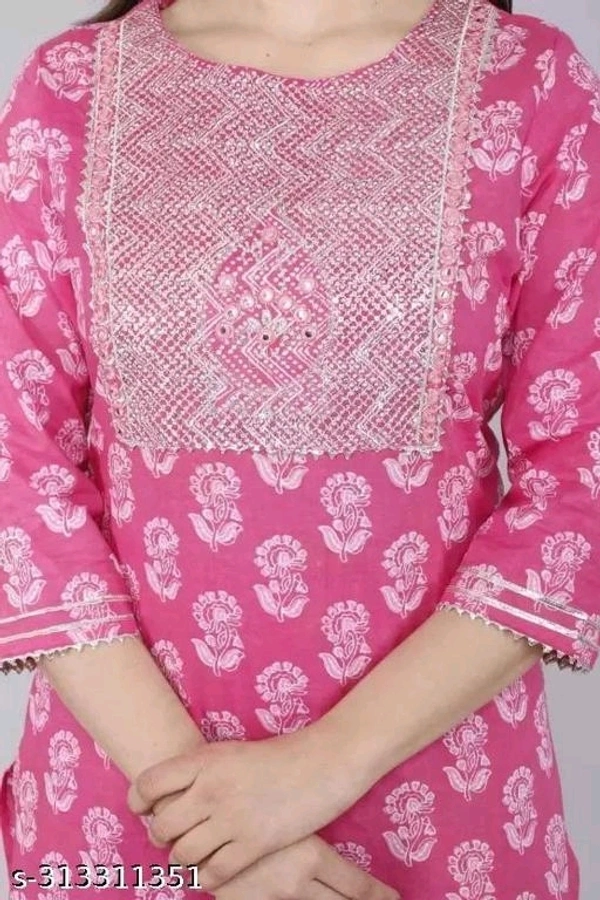 Beautiful Rayon Kurta Set With Bottomwear & Dupatta - L