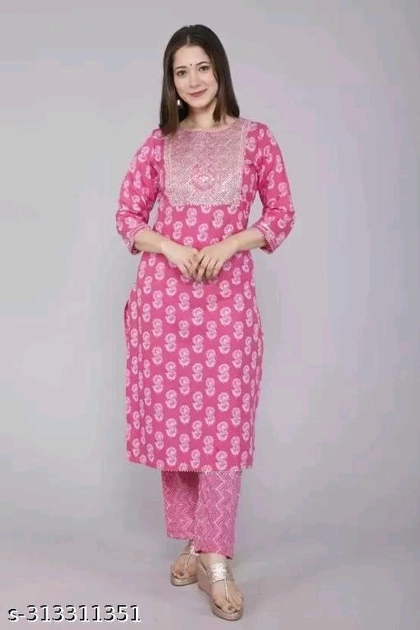 Beautiful Rayon Kurta Set With Bottomwear & Dupatta - L