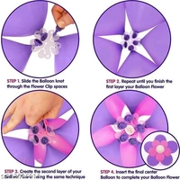 Solid Reusable 28 Pcs Flower Shape Balloon Clips