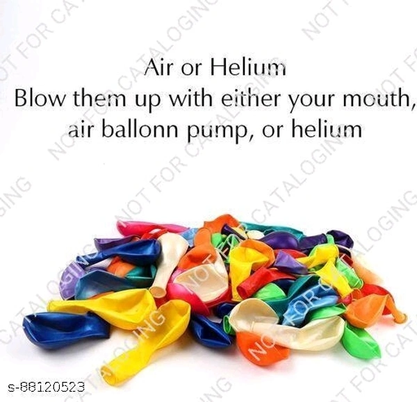 Mettalic Finish Balloons For Birthday, Aniversery, Any Party Decoration(Pack Of 100)