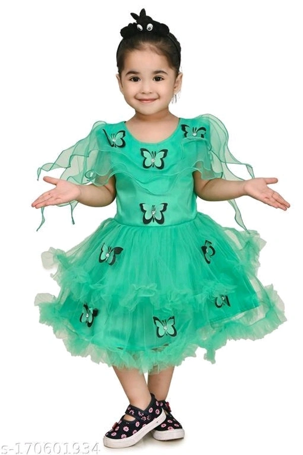 New Stylesh Kids Frock For Baby Girls - 1-2 Years