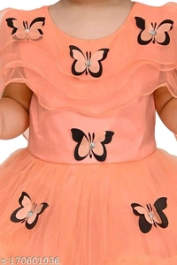 Butterfly Frock For Baby Girls - 2-3 Years