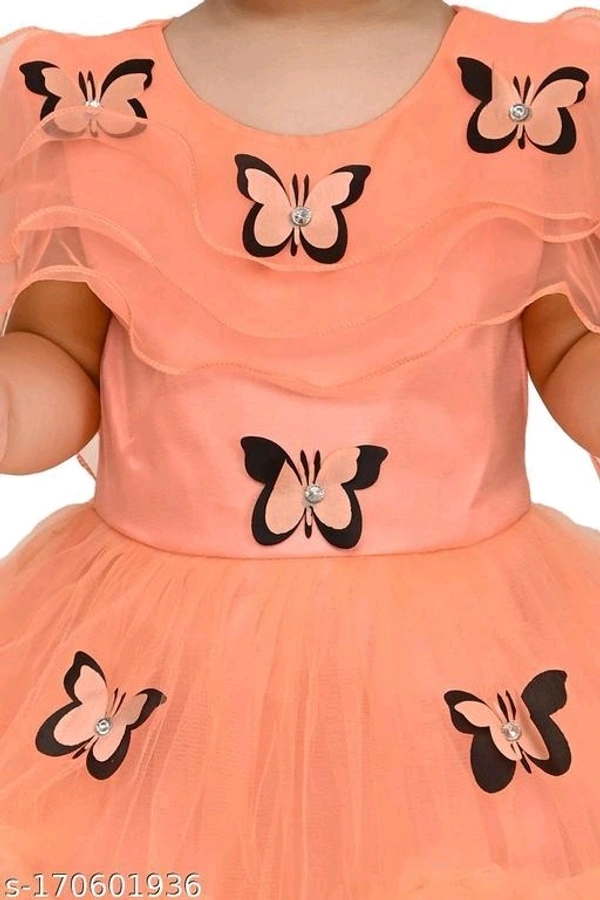 Butterfly Frock For Baby Girls - 2-3 Years