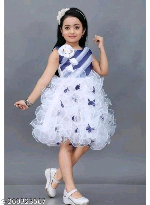 Baby Girls Frock For Party Wear - 0-1 Years
