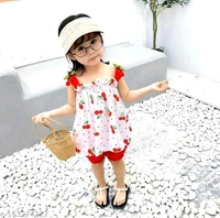 Baby Girl Red Color Cotton Little Pari Top & Bottom Frock Set - 3-6 Months