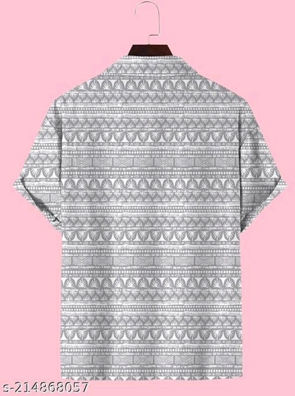 New Trendy Rayon Febric Cotton Blended Half Sleeve Shirts For Men - Xl