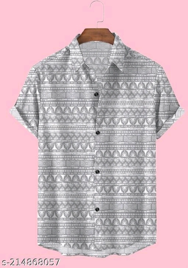 New Trendy Rayon Febric Cotton Blended Half Sleeve Shirts For Men - Xxl