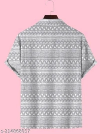 New Trendy Rayon Febric Cotton Blended Half Sleeve Shirts For Men - Xxl