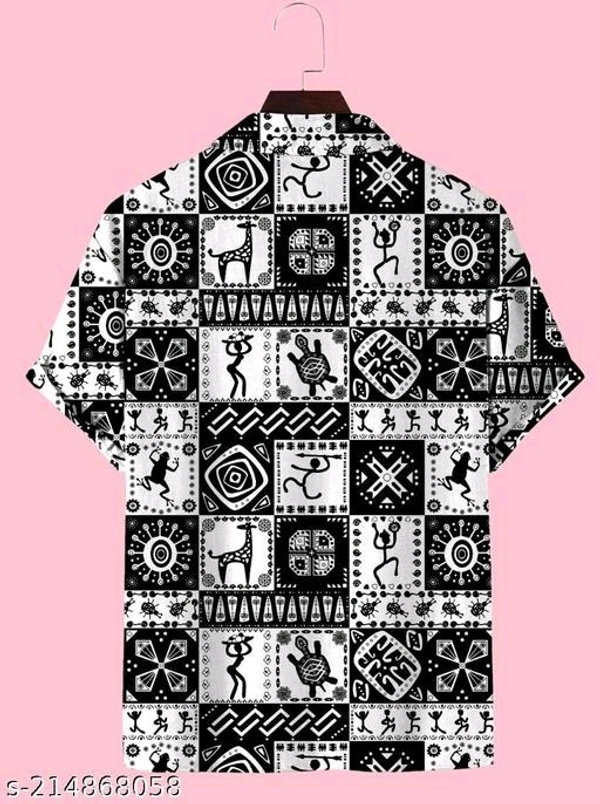 New Trendy Rayon Febric Cotton Blended Goa Style Comfy Half Sleeve Shirt For Men - Xl