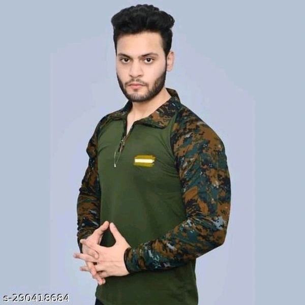 Stylish Cotton Full Sleeve T-shirt For Men - Xxl