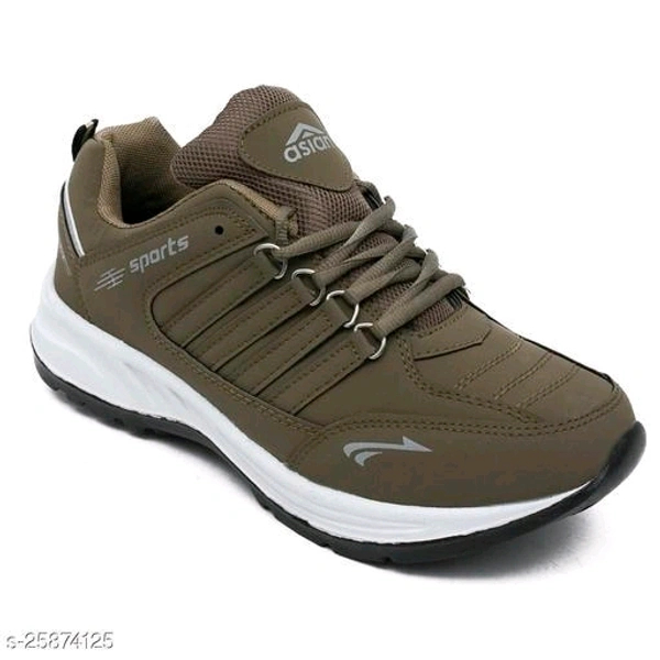 ASIAN Men's Cosco Brown Sports Shoes - IND-9